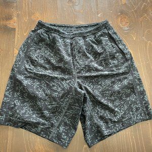 Lululemon Mens Pace Breaker Short 9" Lined Transmission Darkside Black Small S